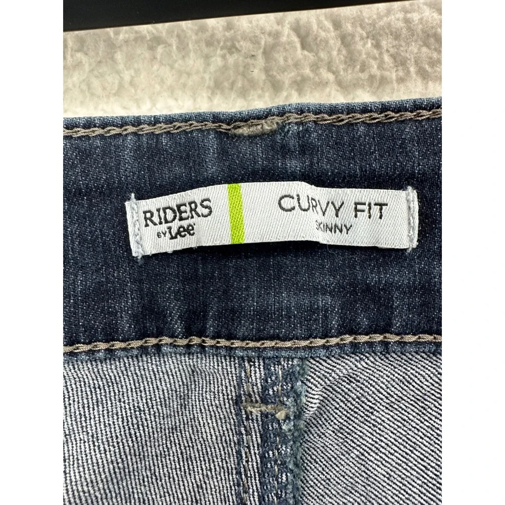 Riders by‎ Lee Curvy Fit Skinny Jeans Dark Wash Women's Size 16 Average